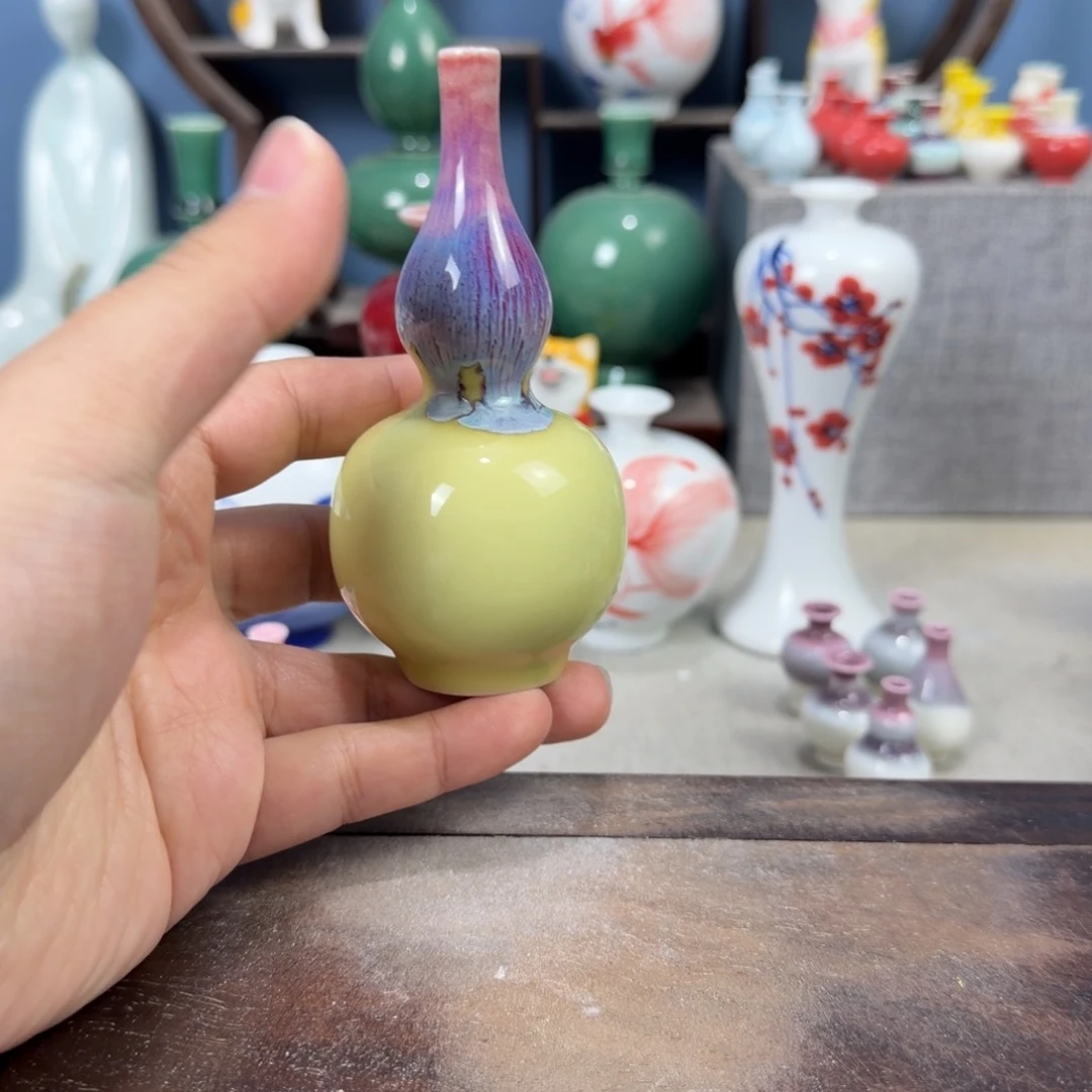 陶瓷手工小花器摆件