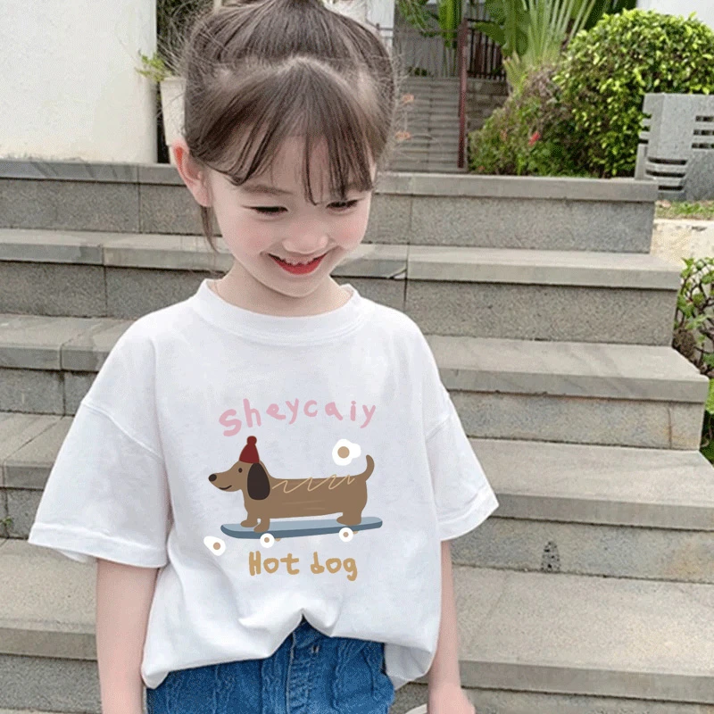 儿童夏装T恤棉夏季可爱半袖棉潮牌中大童男童女童