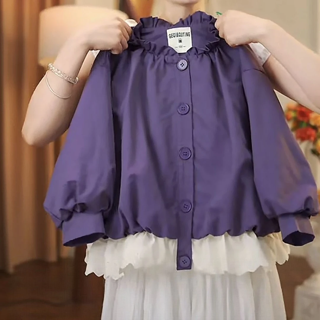 女童外套春秋款2025新款儿童洋气时髦蕾丝边夹克上衣女孩秋装衣服