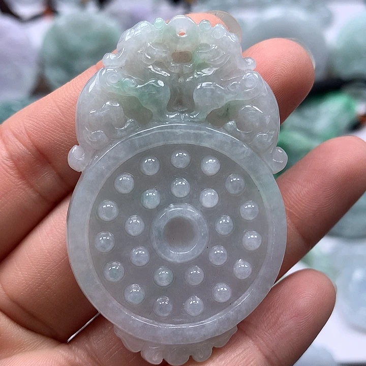 翡翠未镶嵌颈饰仿古貔貅福利