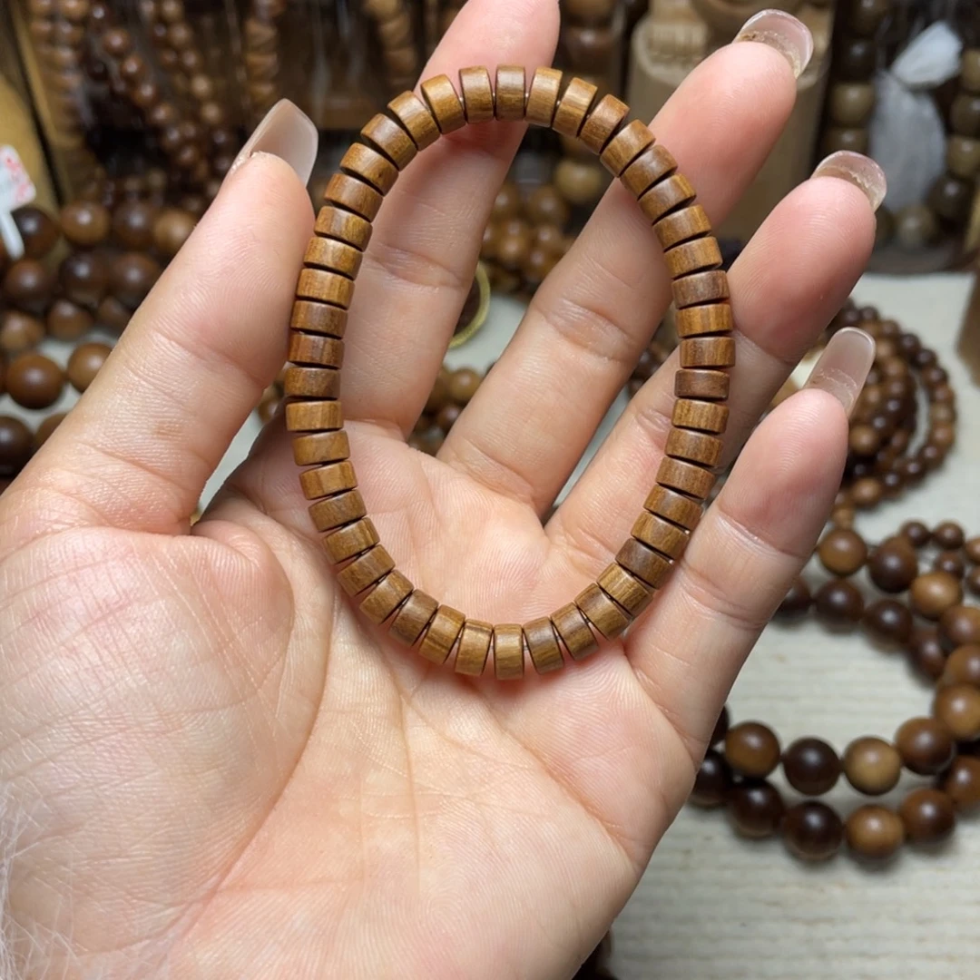 檀香木手串/手链印度老山檀香47片珠