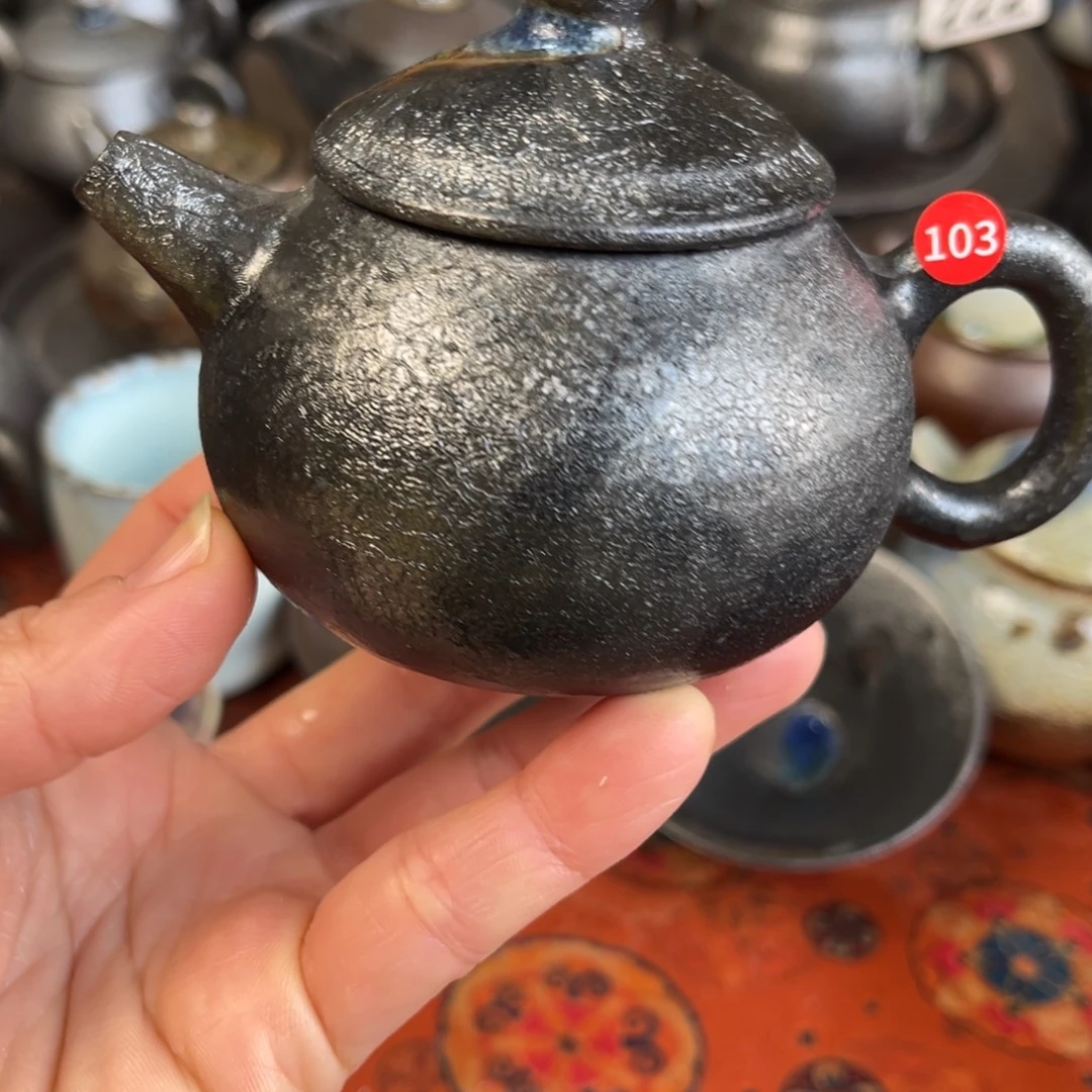 柴烧茶器主人杯杯柴烧瑕
