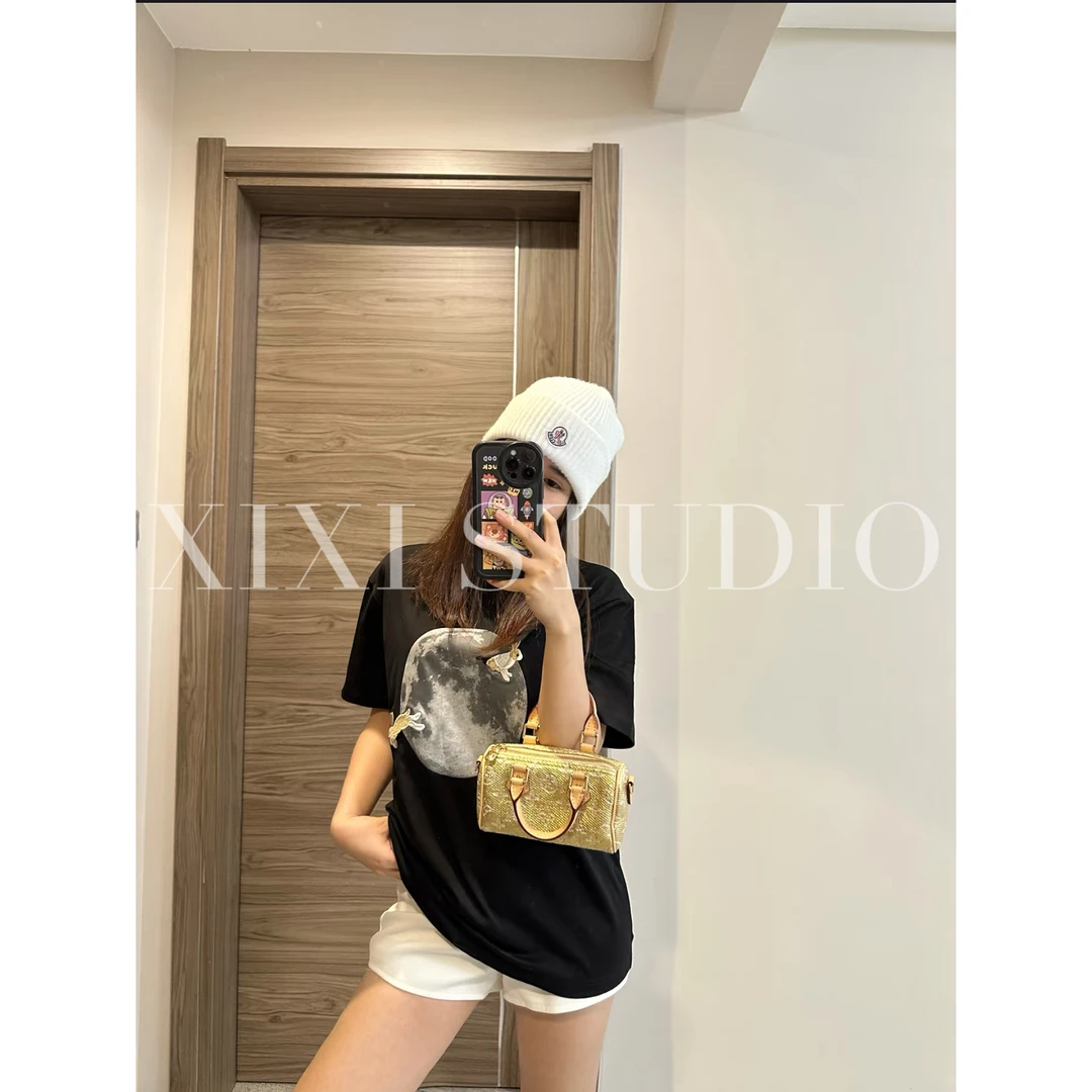 【坠兔收光】春夏新款 月球小兔子短袖 纯棉面料280g