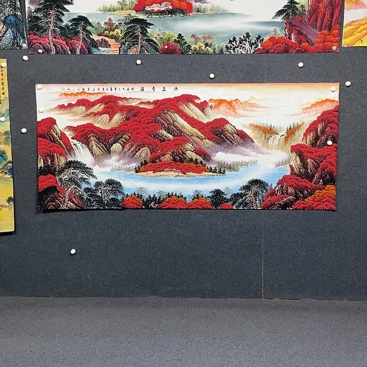 国画小八尺山水一幅