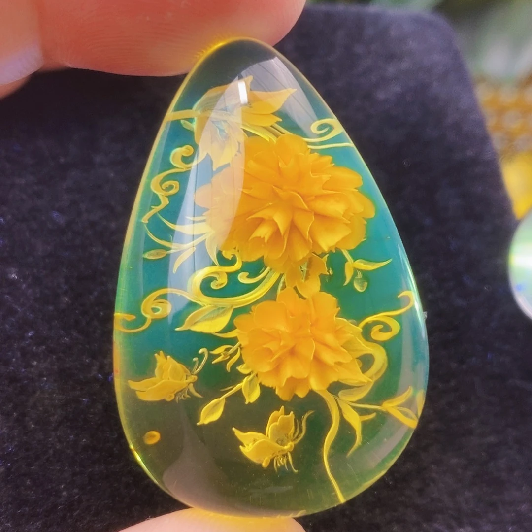 【闪购商品】金珀吊坠(不含链)未镶嵌