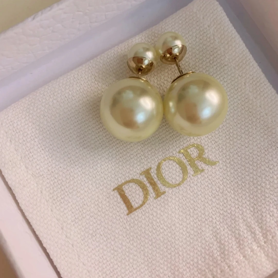 99新 DIOR/迪奥 耳钉气质时尚经典金色百搭
