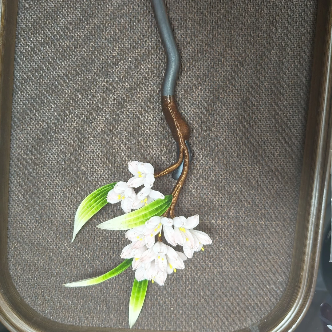 小绣球非遗绒花发簪南京绒花