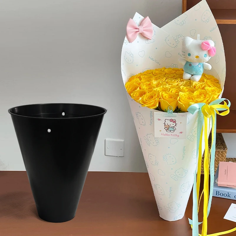 【V5】冰淇淋一体箭筒内胆底座韩式手工diy花艺资材插花神器