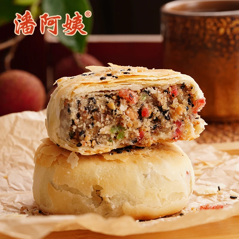 《福利》潘阿姨青红丝月饼苏式月饼传统手工酥皮特产点心