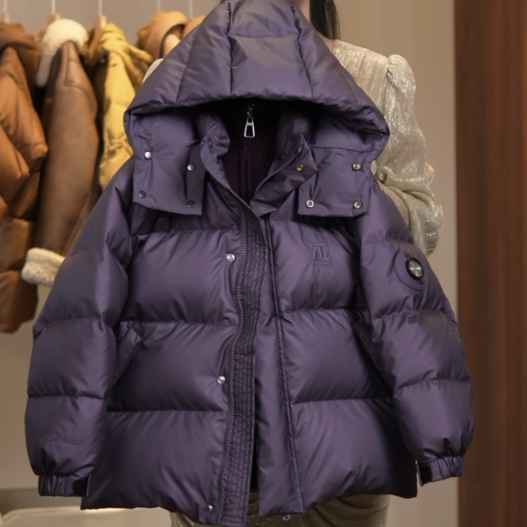 【现货现发】潮童90白鸭绒连帽羽绒服中大童加厚男女童羽绒服YG6606