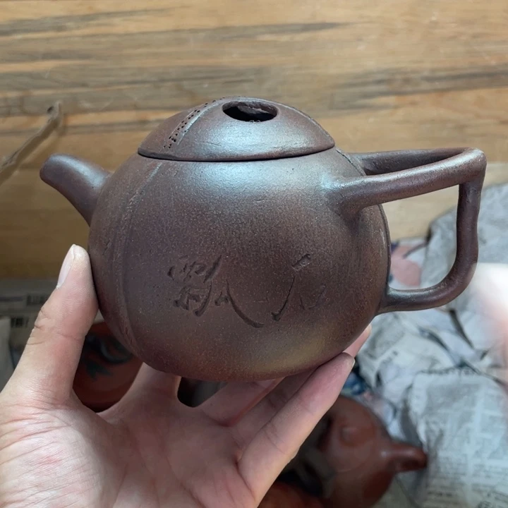 茶壶紫砂老厂紫砂壶一件？