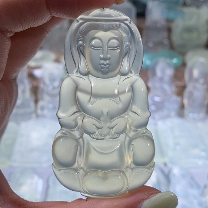 岫玉未镶嵌吊坠吊坠