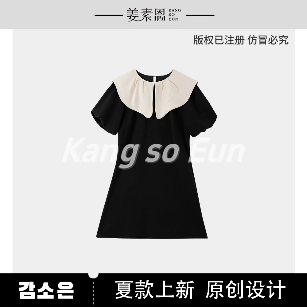 【小铃铛】【经典小黑裙】气质时尚设计感新款连衣裙子女WG25XT05970