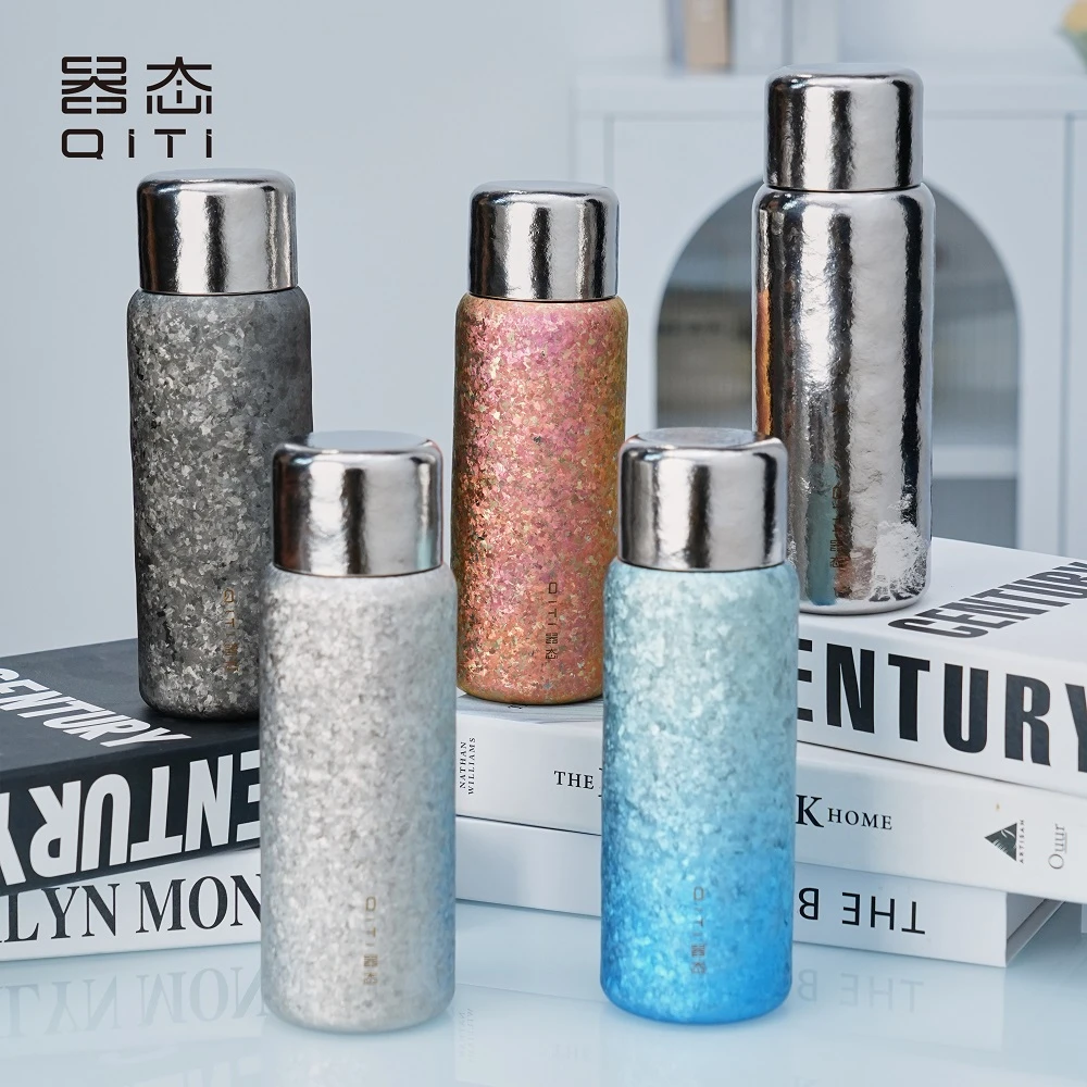 器态-卓越纯钛保温杯420ml+福容杯套大号+器态杯刷+可乐杯本色x2