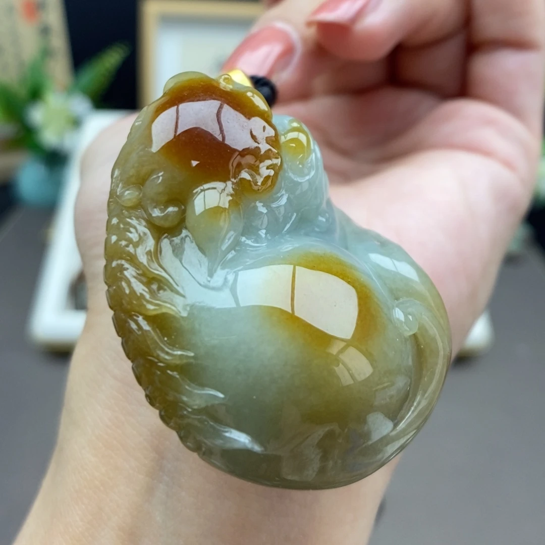 翡翠未镶嵌颈饰吊坠29