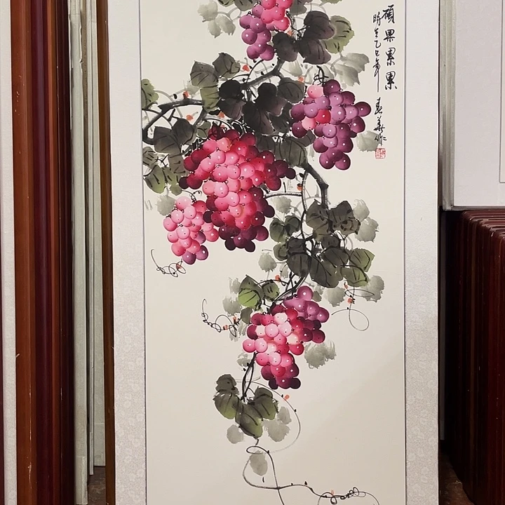 国画带框尺寸63*123厘米