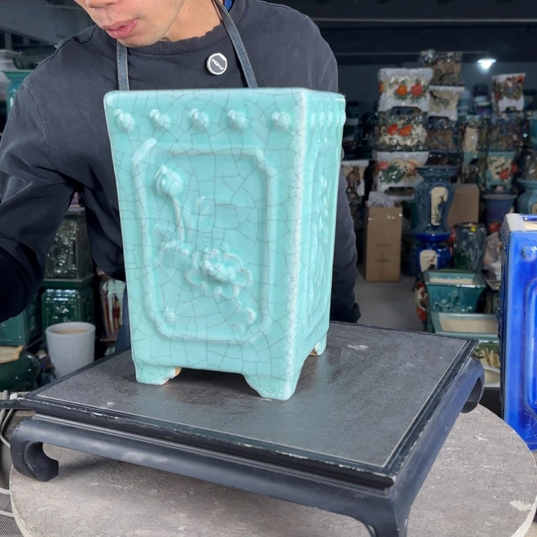 一风堂石湾花盆。微瑕