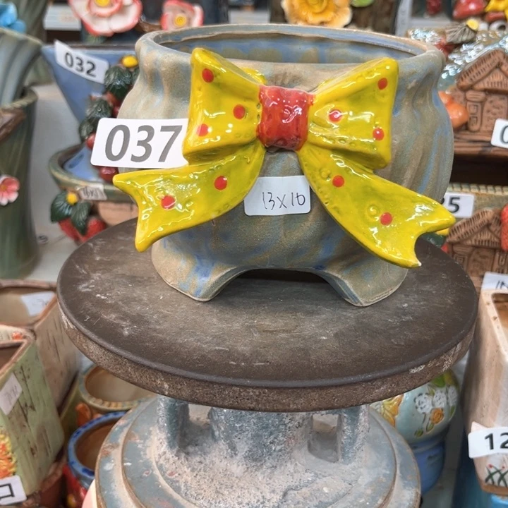 紫砂花盆粗陶材质多肉花盆