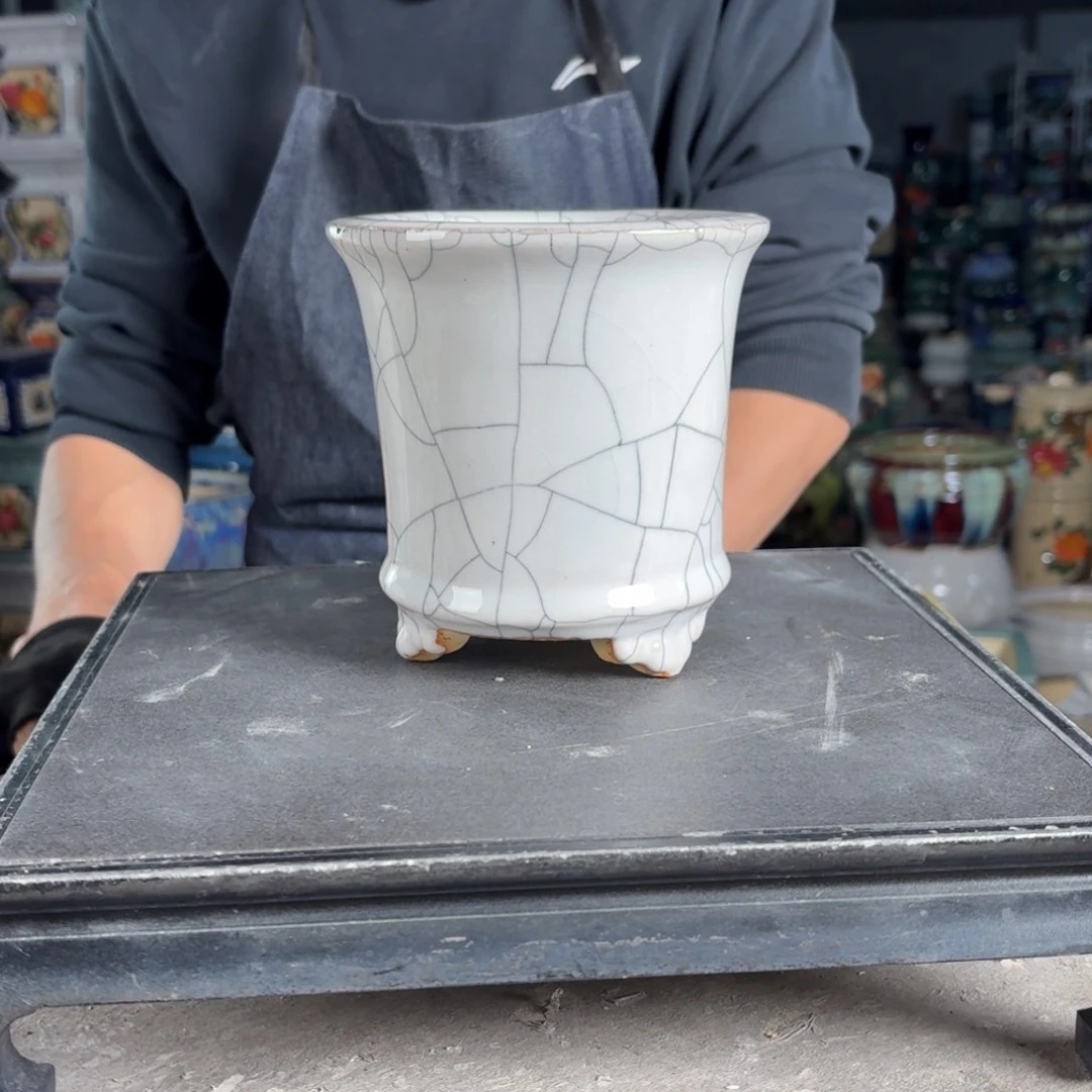 一风堂石湾花盆 内11*11微瑕