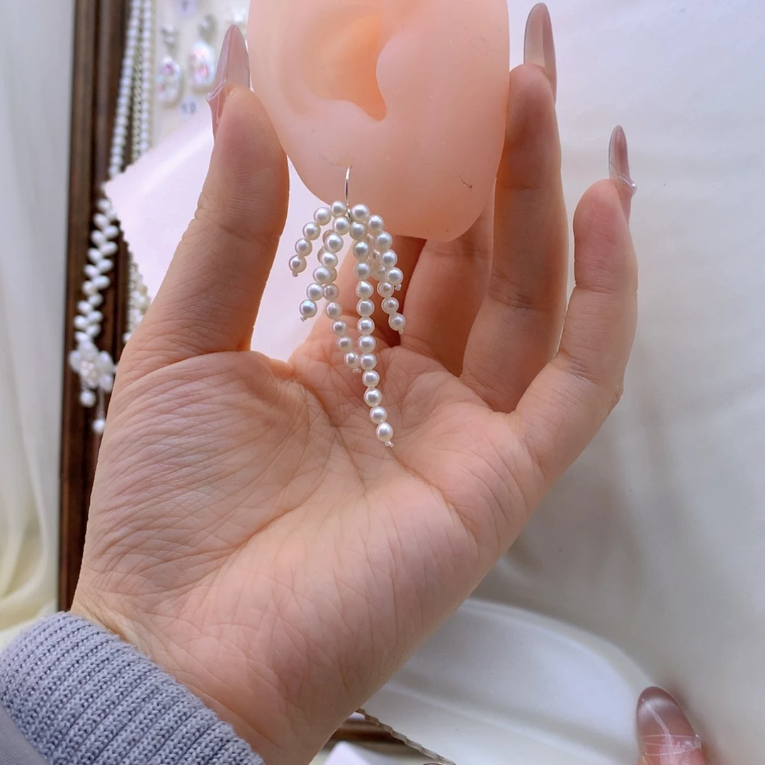 未镶嵌耳饰淡水珍珠