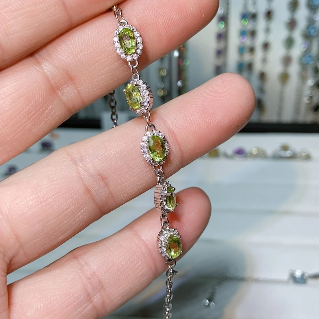 绿水晶戒指银S925镶嵌康****肉