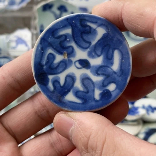 瓷片现代工艺品青花瓷片