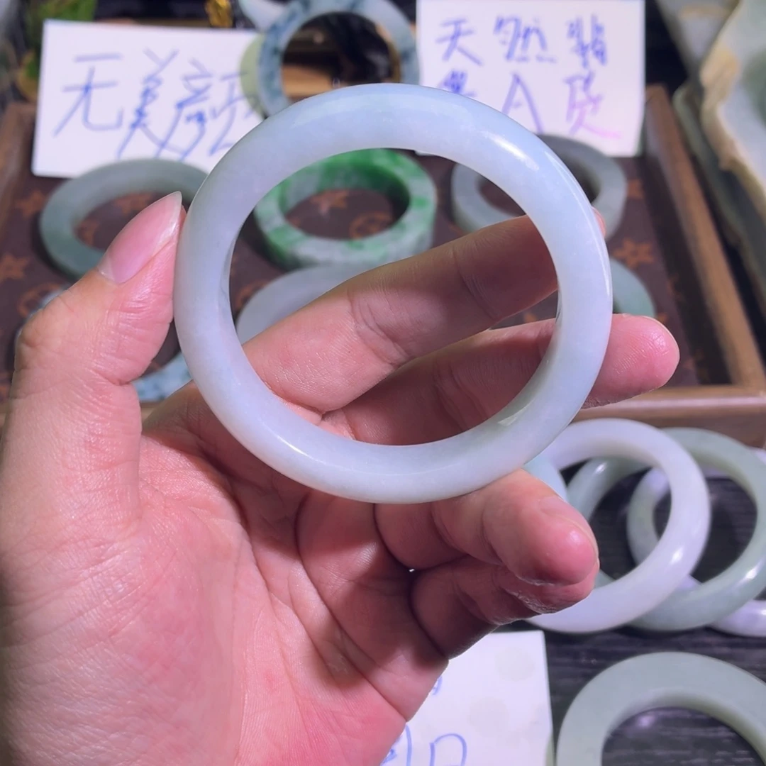 定制翡翠未镶嵌天然纹理随机，追求完美者慎拍