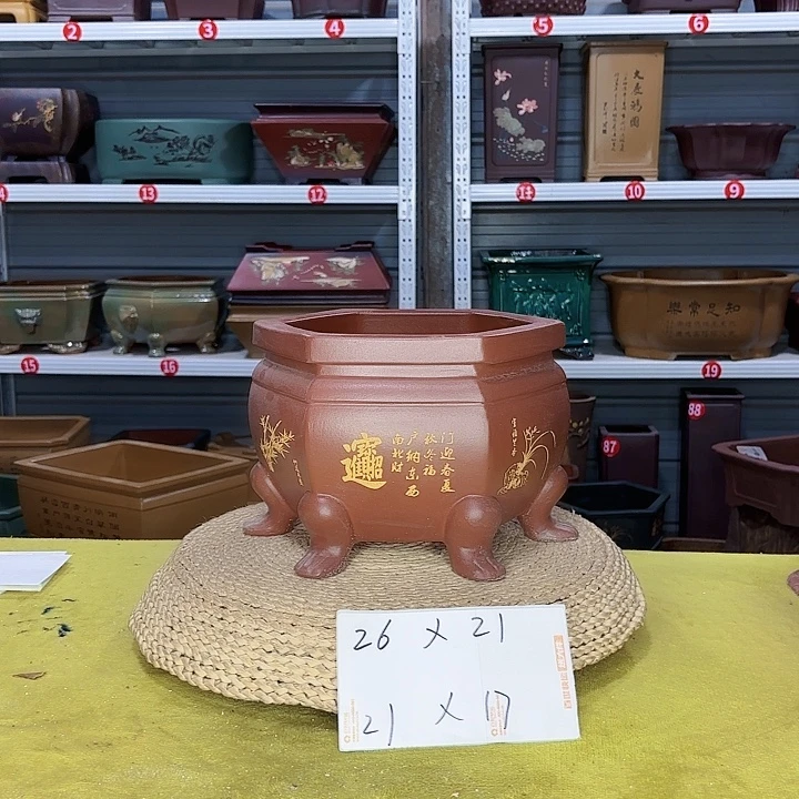 紫砂花盆宜兴紫砂厂