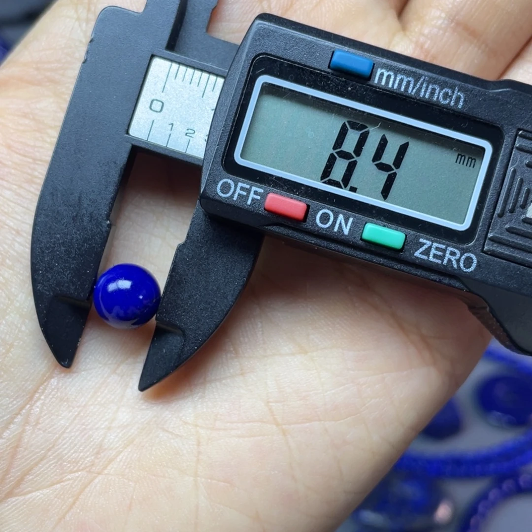 然***爹青金石未镶嵌8mm单珠配饰