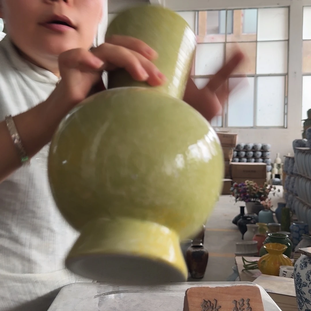 景德镇陶瓷花瓶高28