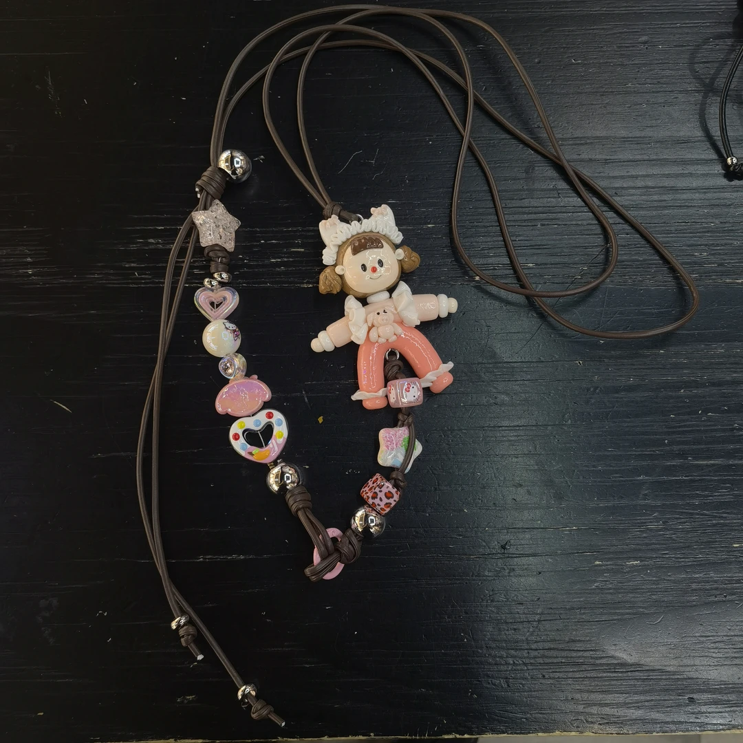 A670粉色小猪多妹斜挎手机链