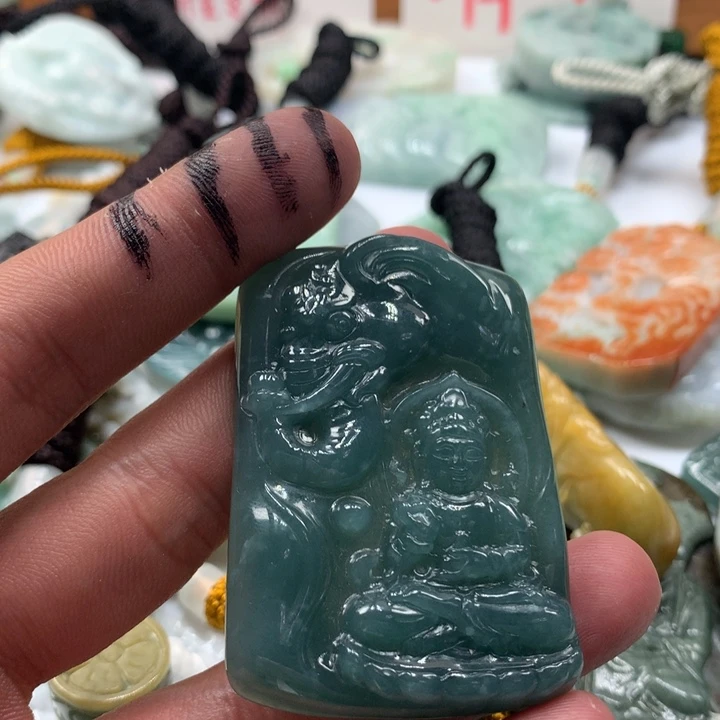 颈饰未镶嵌翡翠保真天然a货翡翠