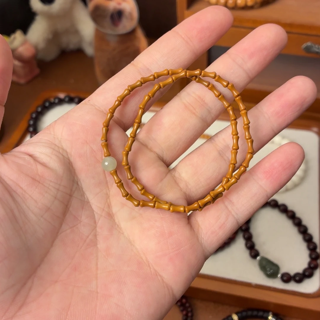 手链未镶嵌和田玉（糖玉）