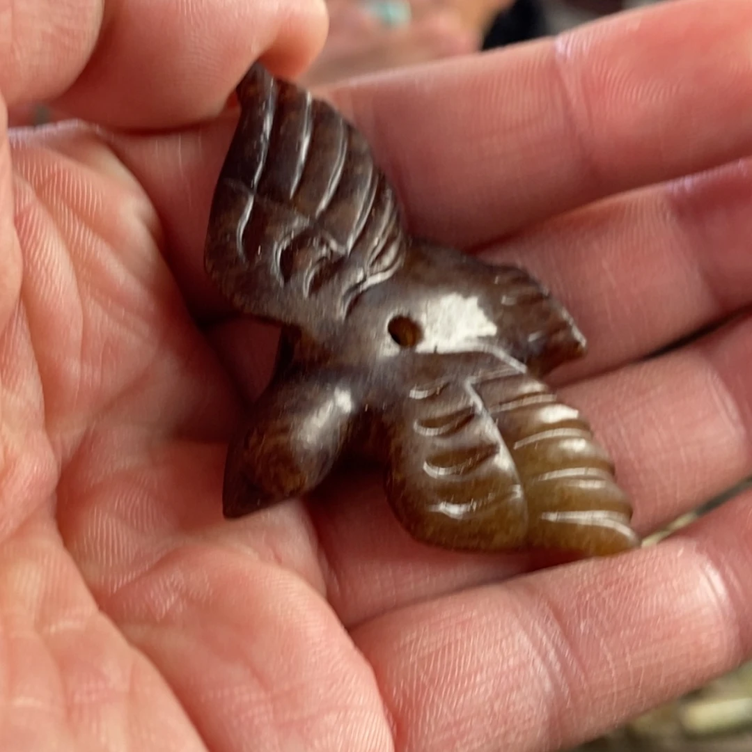 和田玉挂件未镶嵌郭*刀