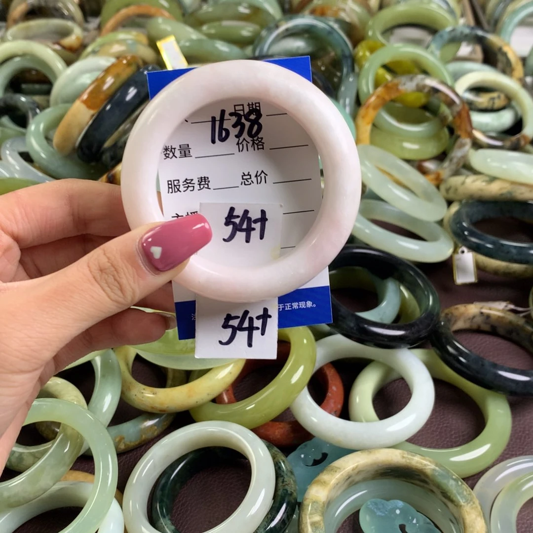 蛇纹石玉手镯未镶嵌1638