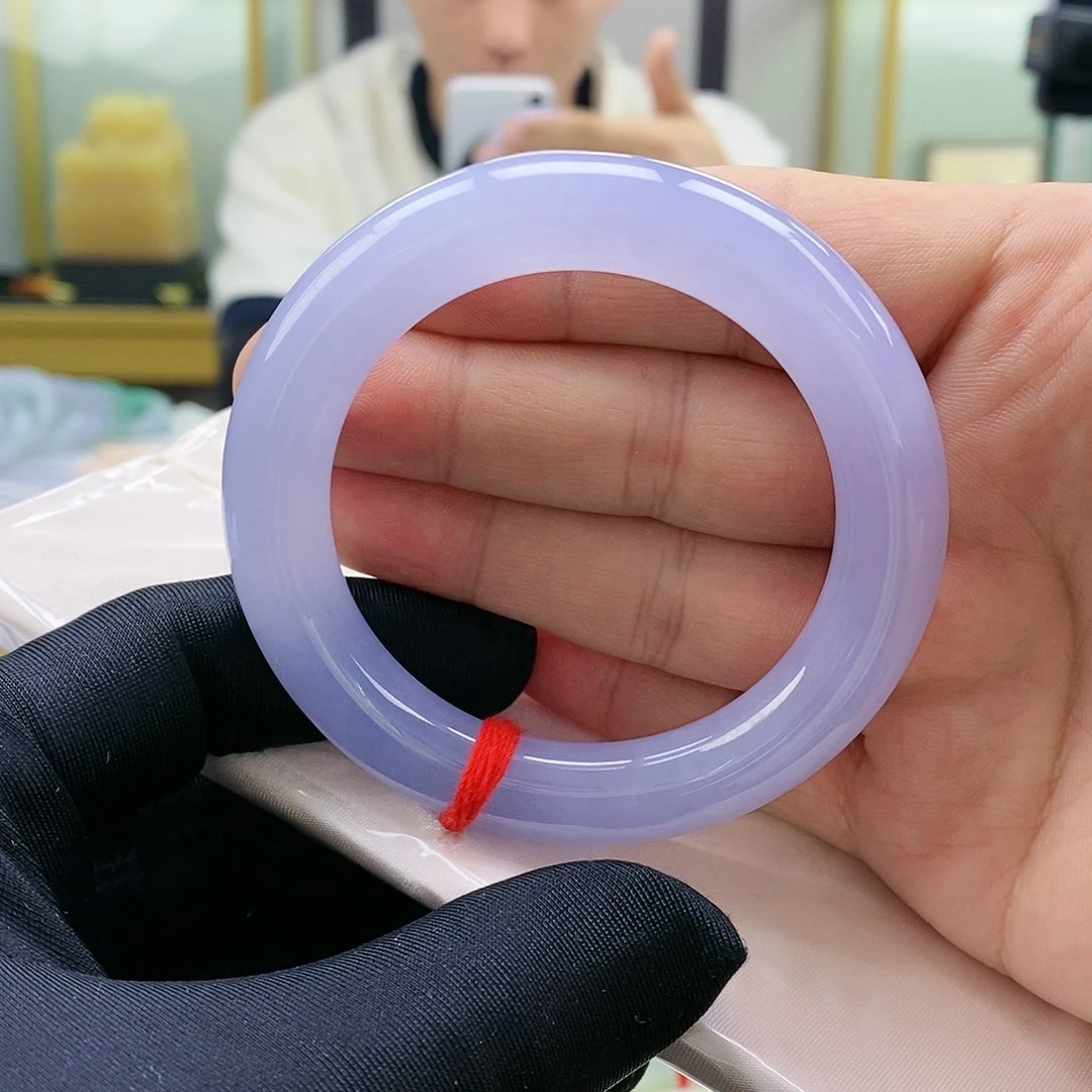 【闪购商品】未镶嵌手镯翡翠冰胶紫