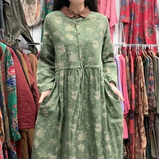 织绣招财猫麻裙887-9