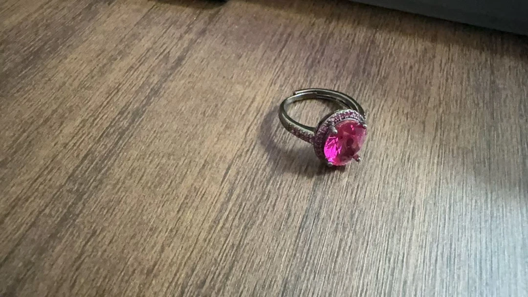 福玺甄选红圆戒指6219