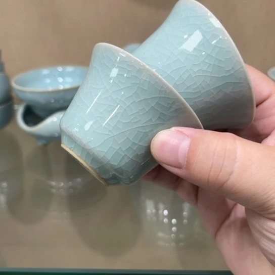瓷片陶瓷茶具汝瓷茶具