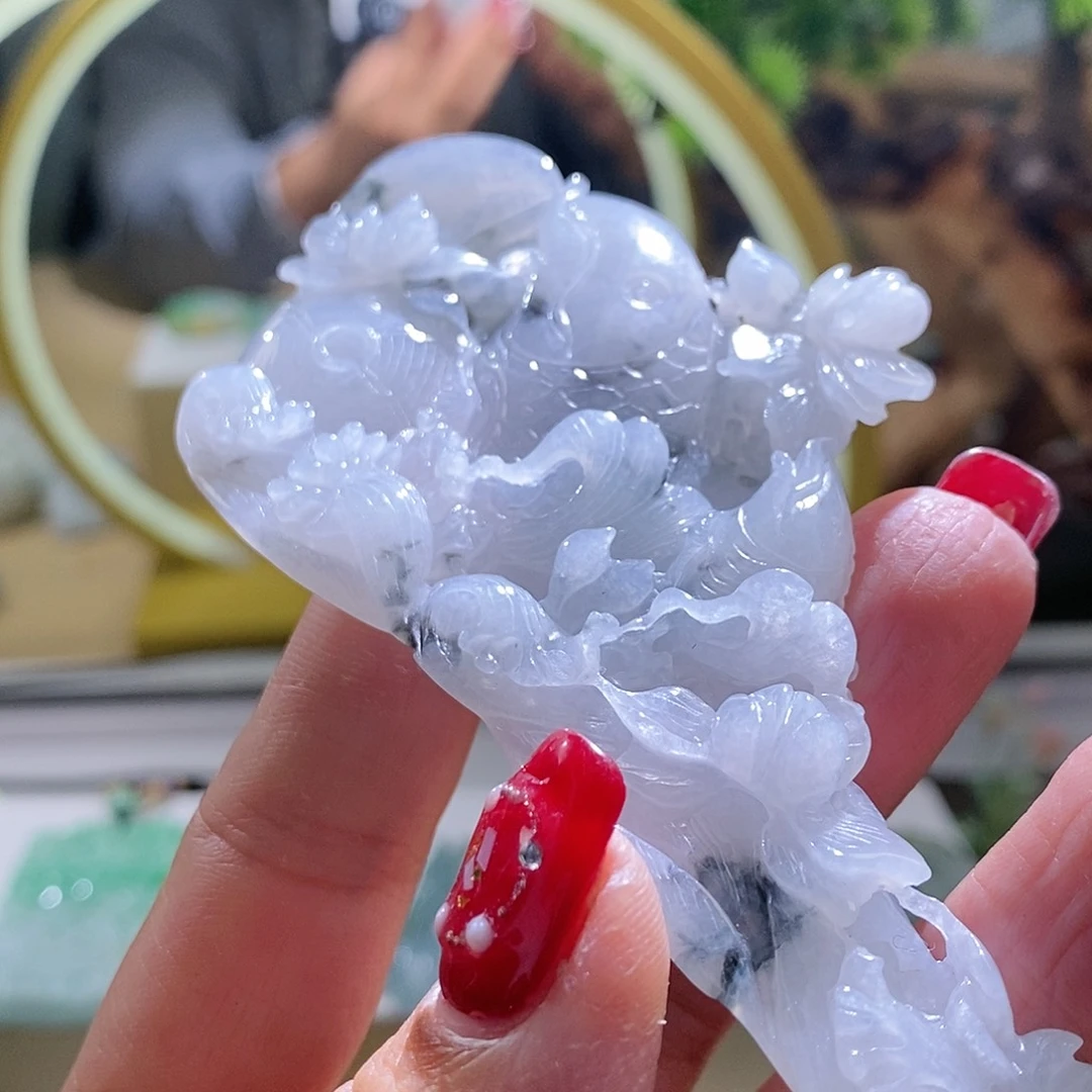 【闪购商品】翡翠颈饰未镶嵌鱼