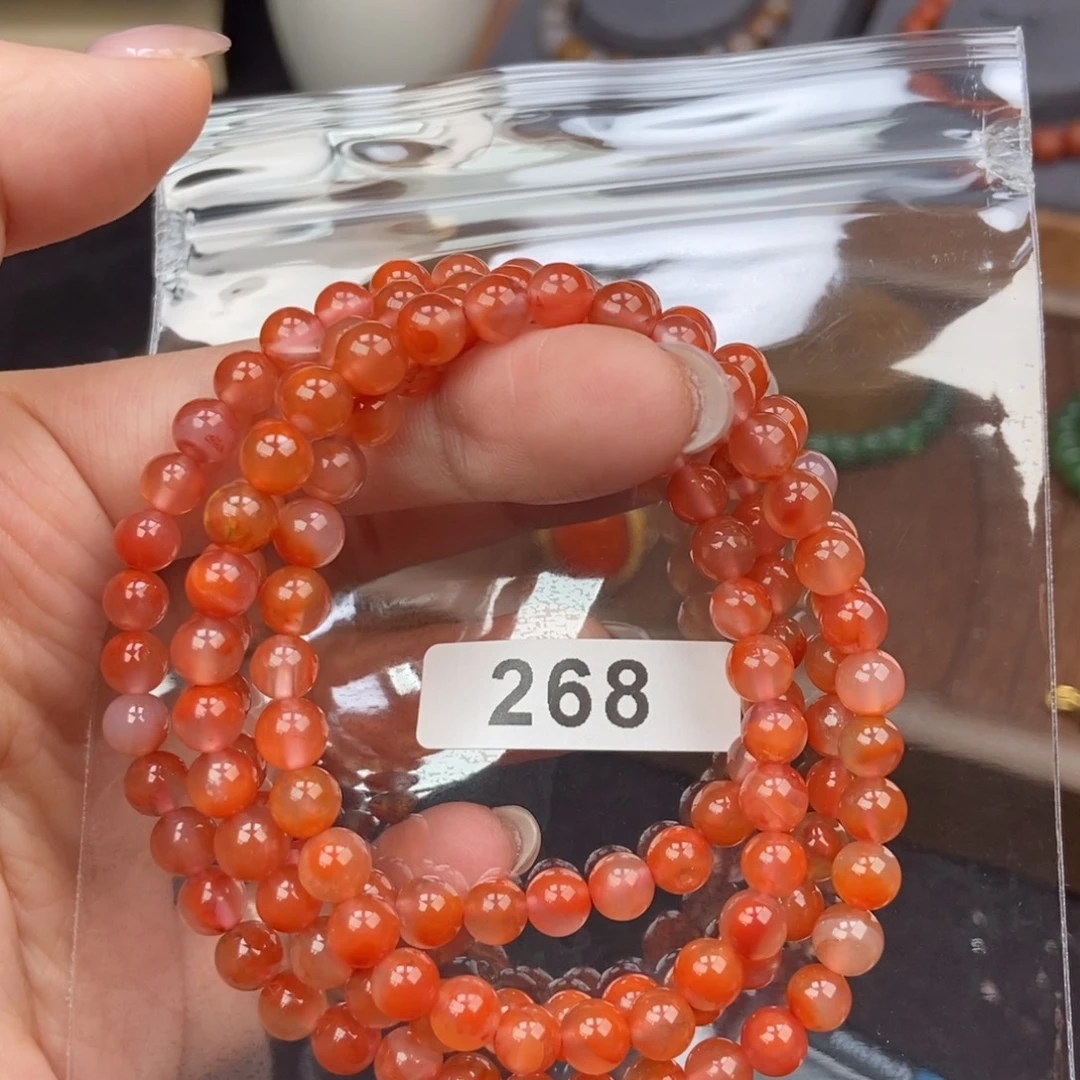 南红玛瑙合金手链