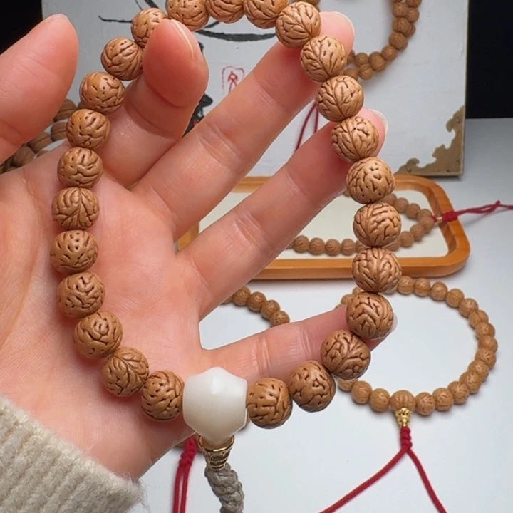 手串桃核10➕麦穗纹手持