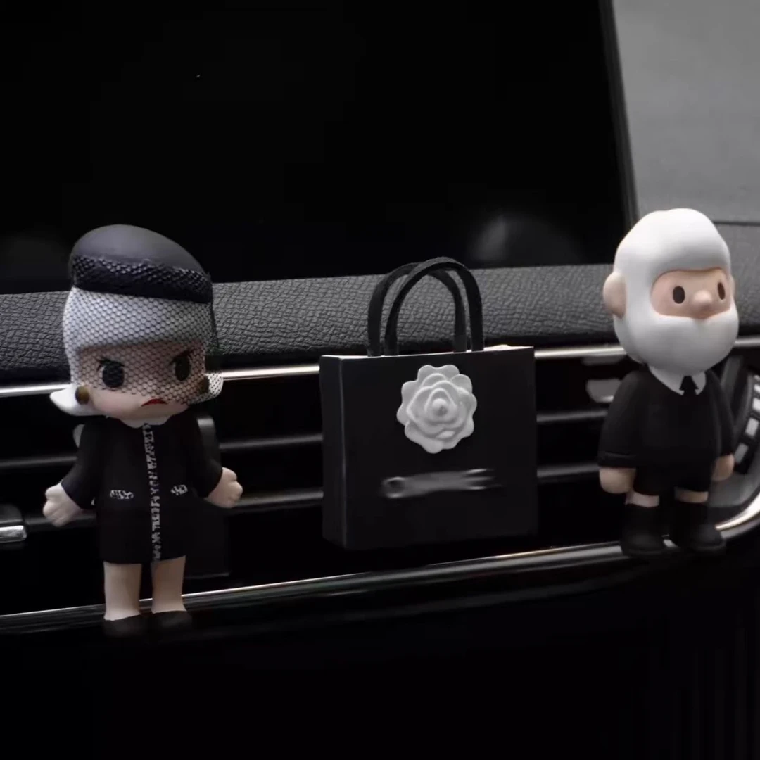 茉莉女孩车载香薰汽车出风口香氛扩香石汽车内饰女神新车饰品摆件