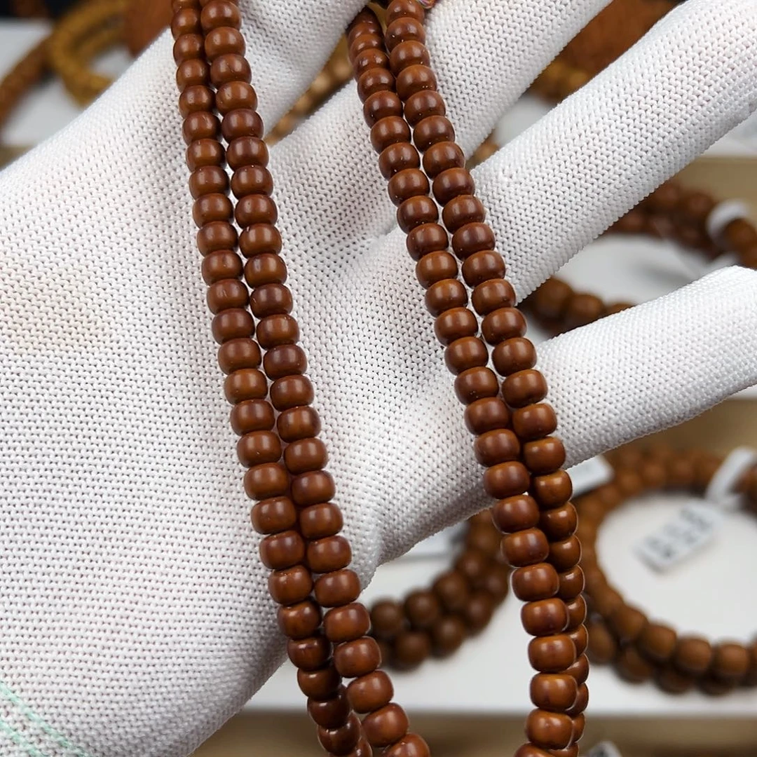 紫金鼠吊坠6mm咖皮老料脖挂LW