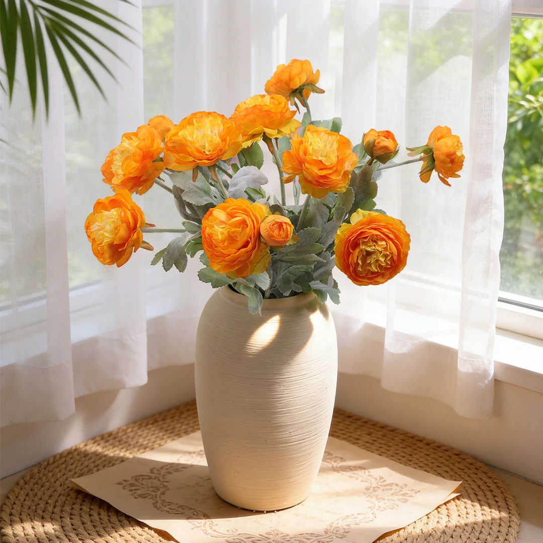 高品质露莲仿真花绢花客厅茶几餐桌装饰花艺摆件拍摄道具插花软装