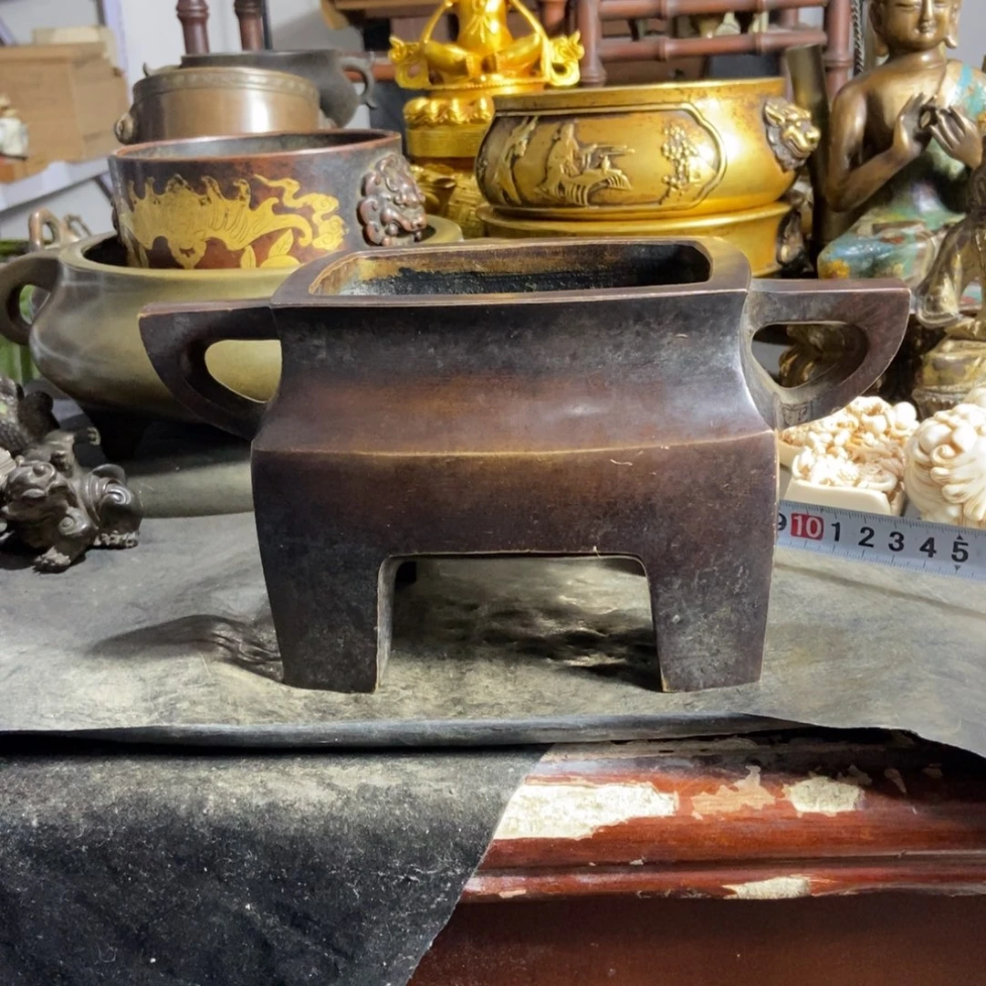 用***卫铜器工艺礼品摆件香炉摆件