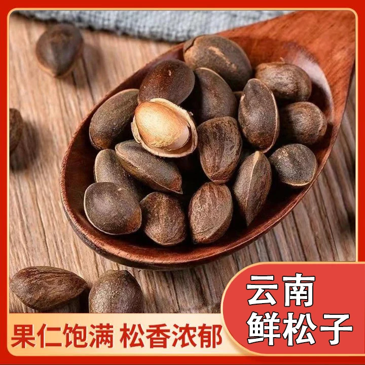 （老客户专拍）云南新鲜生松子原味未加工散装不开口坚果休闲零食