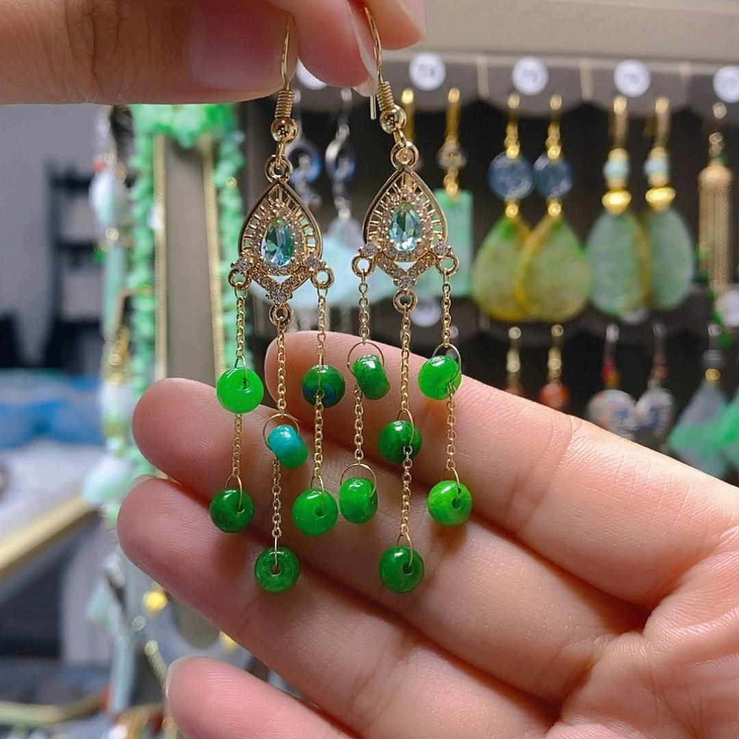 未镶嵌翡翠耳饰翡翠