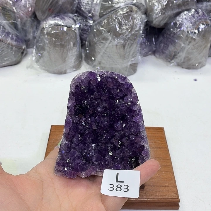 水晶未镶嵌摆件天然紫水晶