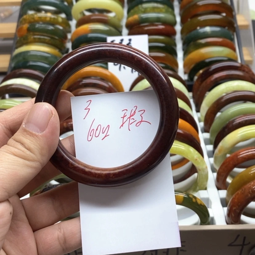 【闪购商品】蛇纹石玉手镯未镶嵌用****7